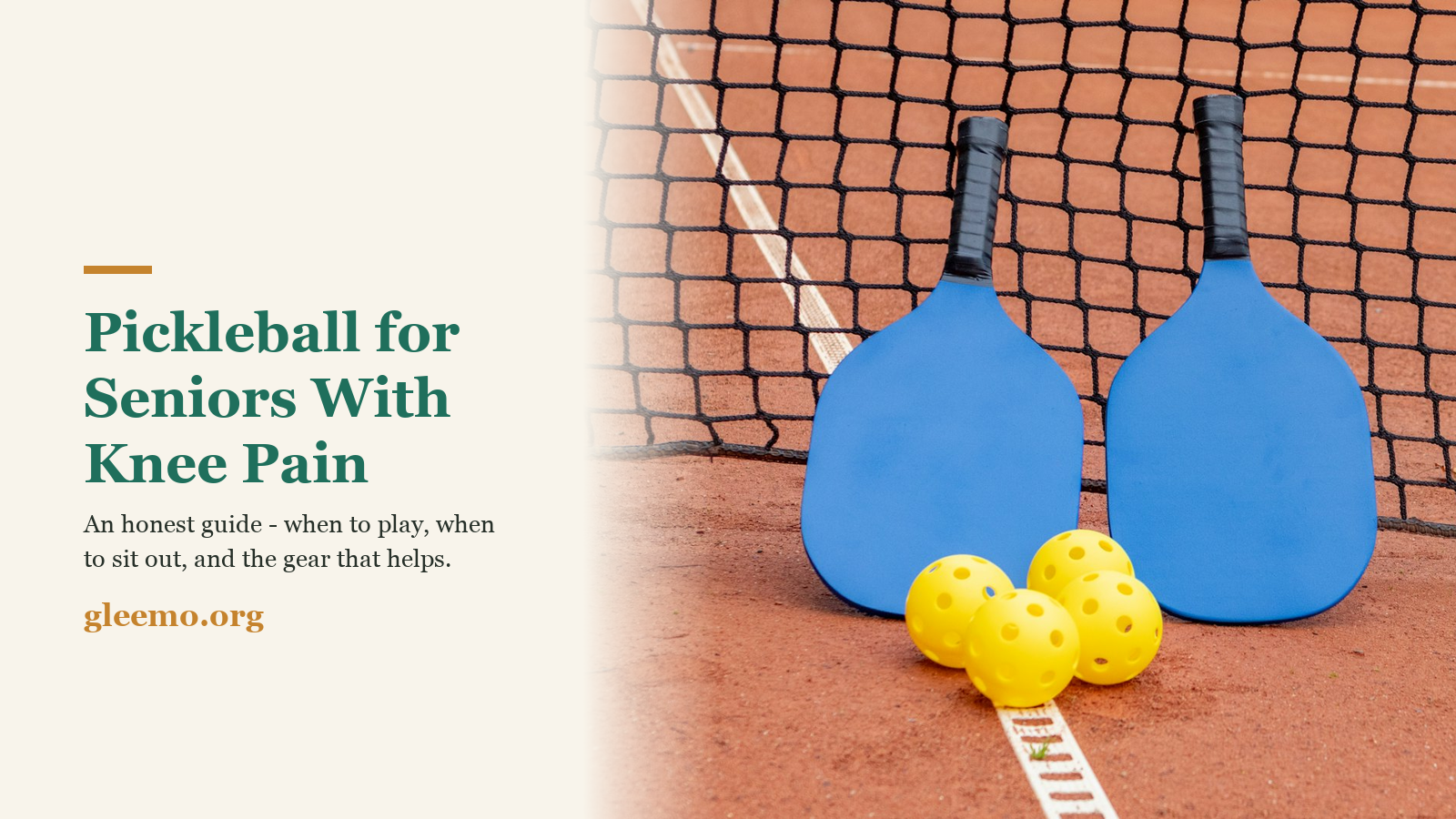 Pickleball After 60 With Bad Knees: How to Start Without Getting Hurt